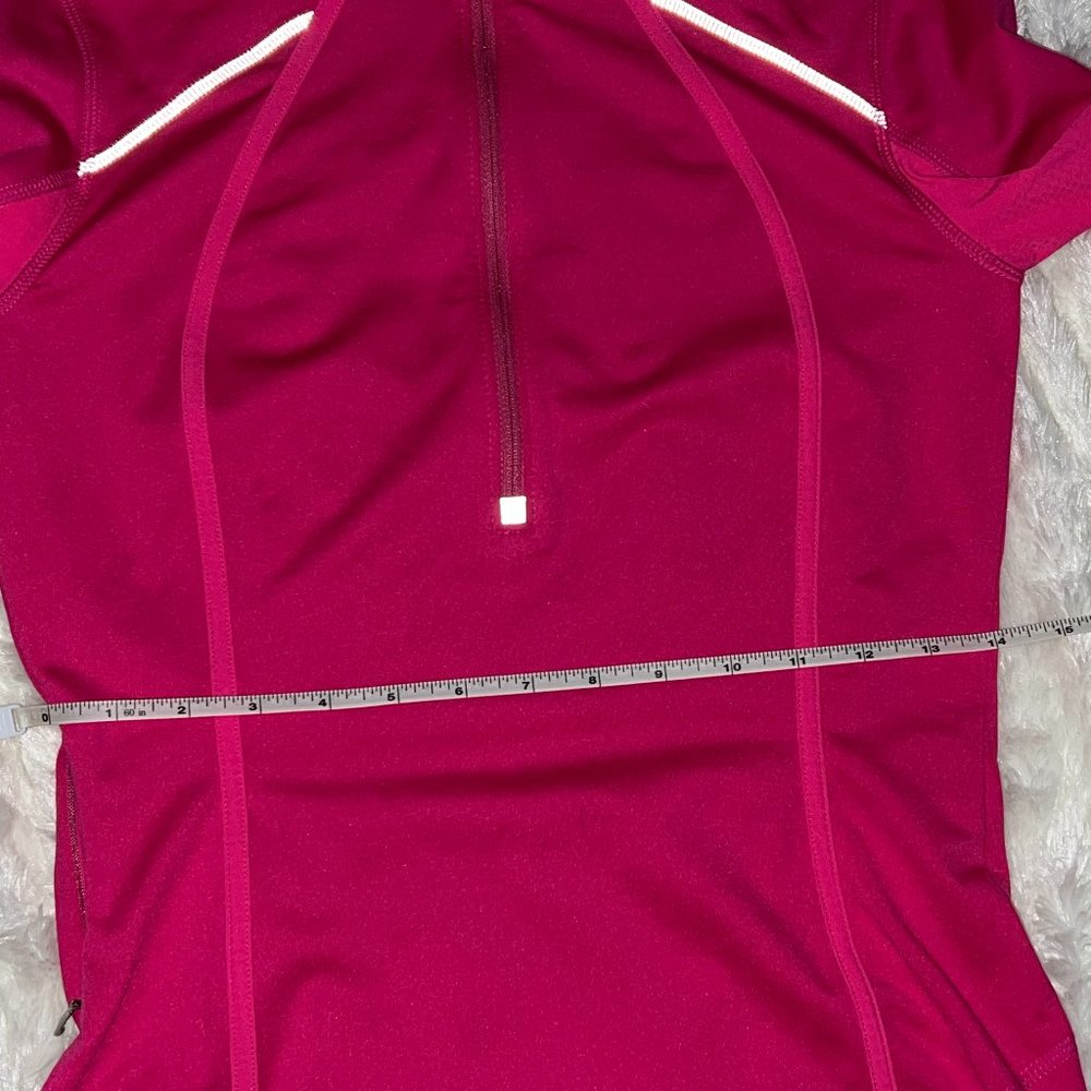 Athleta Womens Turtleneck XXS Pink Plush Tech 3.0 Mock Neck 1/2 Zip Pullover - Picture 9 of 16